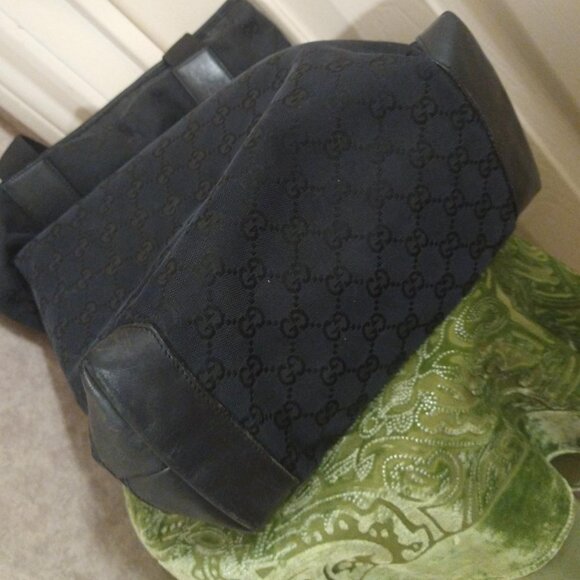 Authentic Gucci GG Monogram Web Tote - Picture 7 of 13